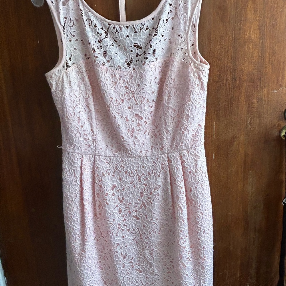 Pink lace dress